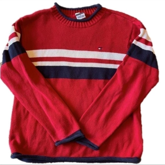 Tommy Hilfiger Kids 7 Crew Neck Knit Sweater - Picture 1 of 5